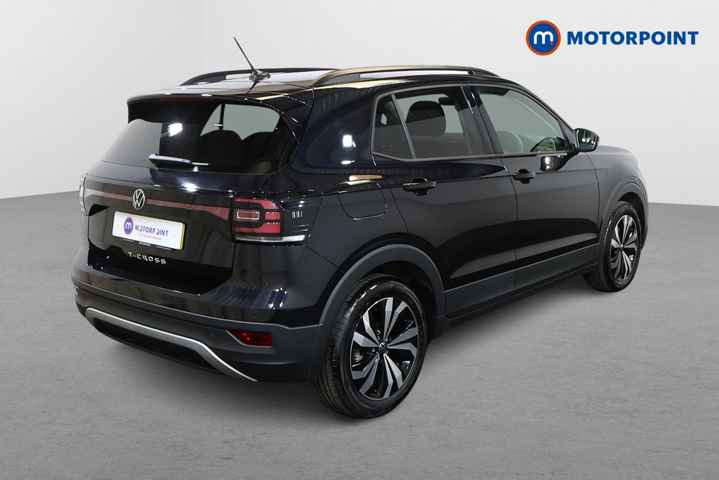 Volkswagen T-Cross Black Edition Manual Petrol SUV - Stock Number (1546349) - Drivers side rear corner