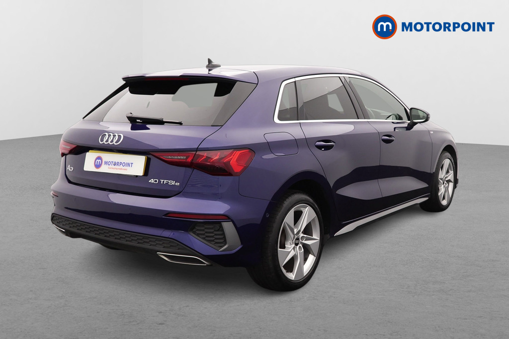 Audi A3 S Line Automatic Petrol Plug-In Hybrid Hatchback - Stock Number (1543801) - Drivers side rear corner