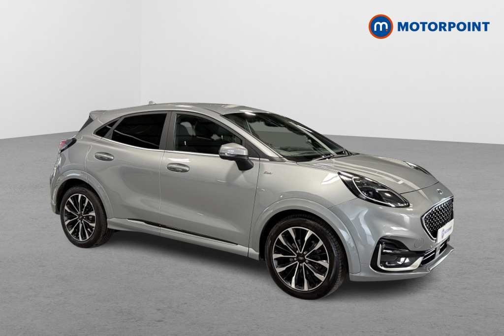 Ford Puma St-Line Vignale Automatic Petrol-Electric Hybrid SUV - Stock Number (1542545) - Drivers side front corner
