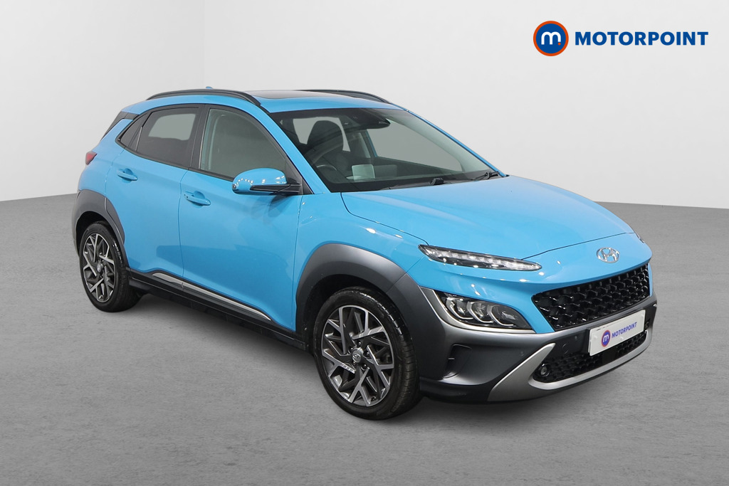 Hyundai Kona Ultimate Automatic Petrol-Electric Hybrid SUV - Stock Number (1547891) - Drivers side front corner