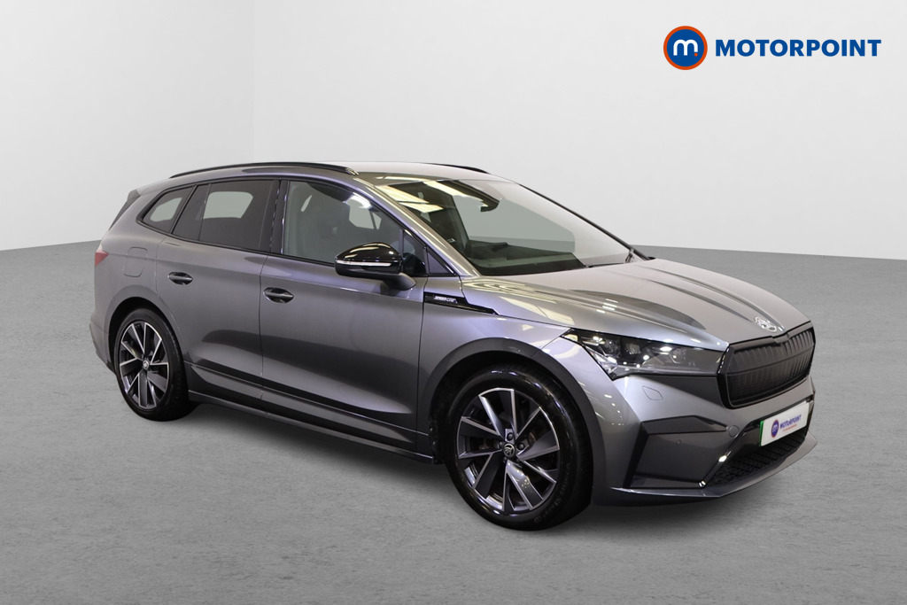 Skoda Enyaq 80 Sportline Plus Automatic Electric SUV - Stock Number (1552962) - Drivers side front corner