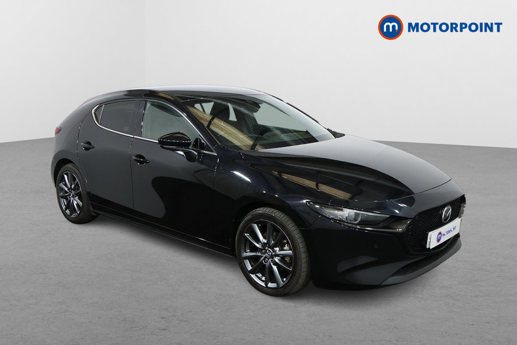 Mazda 3 Sport Lux Manual Petrol-Electric Hybrid Hatchback - Stock Number (1531064) - Drivers side front corner