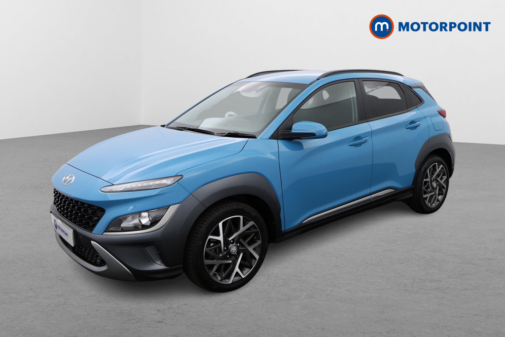 Hyundai Kona Premium Automatic Petrol-Electric Hybrid SUV - Stock Number (1545657) - Passenger side front corner