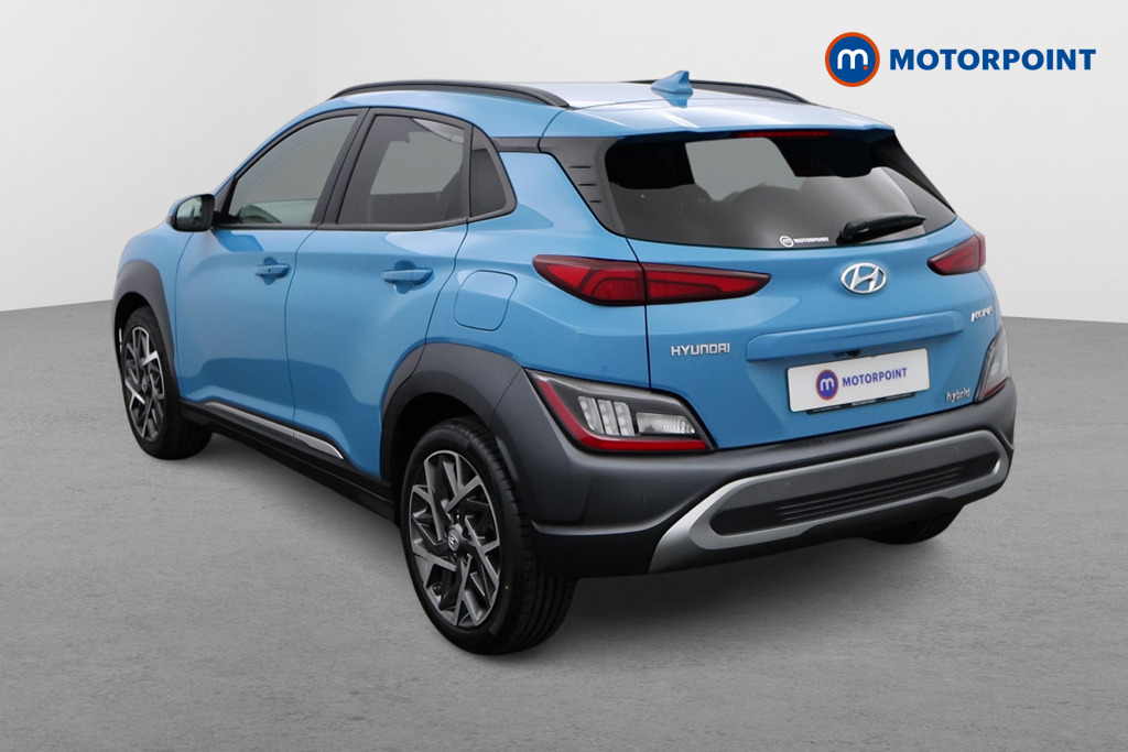 Hyundai Kona Premium Automatic Petrol-Electric Hybrid SUV - Stock Number (1545657) - Passenger side rear corner