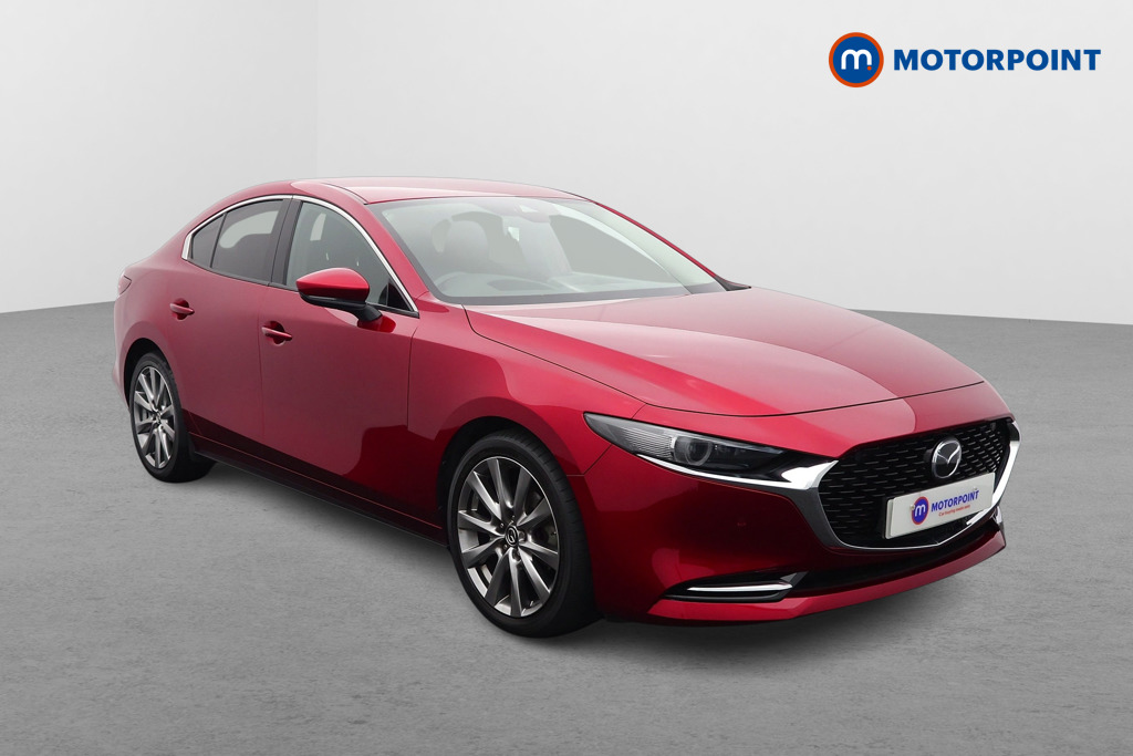 Mazda 3 Sport Lux Manual Petrol-Electric Hybrid Saloon - Stock Number (1547065) - Drivers side front corner