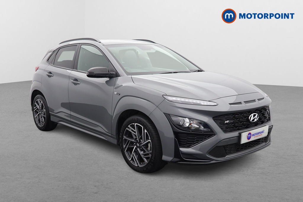 Hyundai Kona N Line Manual Petrol-Electric Hybrid SUV - Stock Number (1553645) - Drivers side front corner