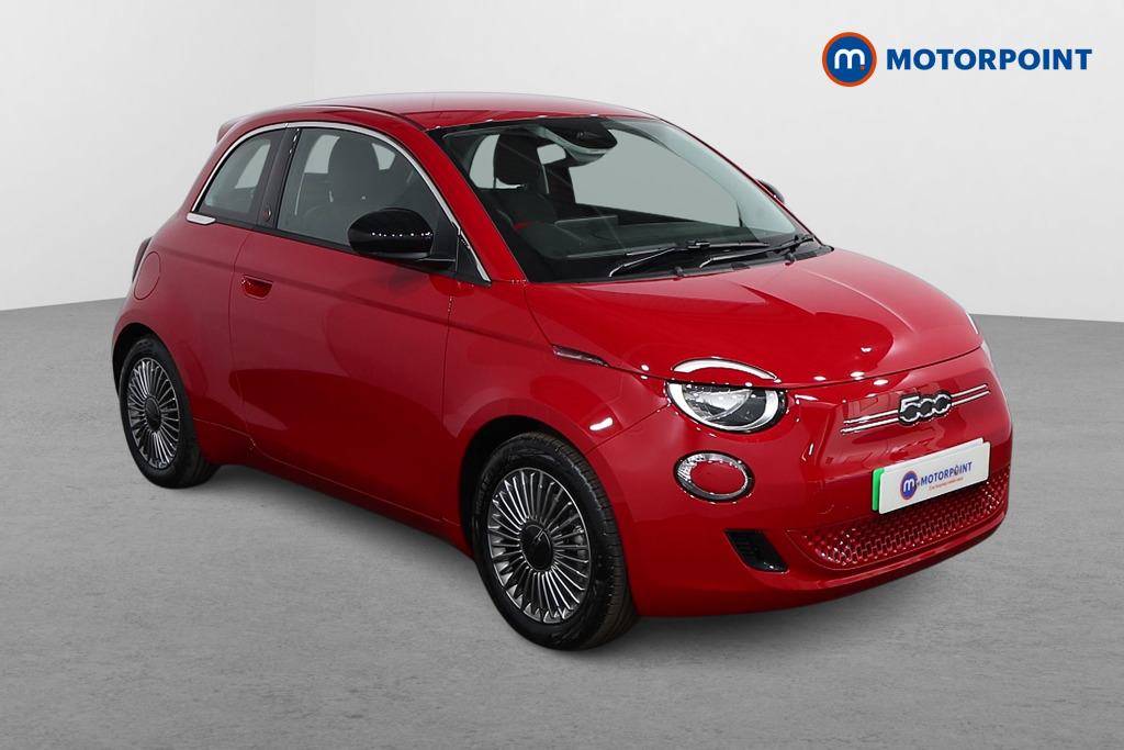 Fiat 500 RED Automatic Electric Hatchback - Stock Number (1554194) - Drivers side front corner