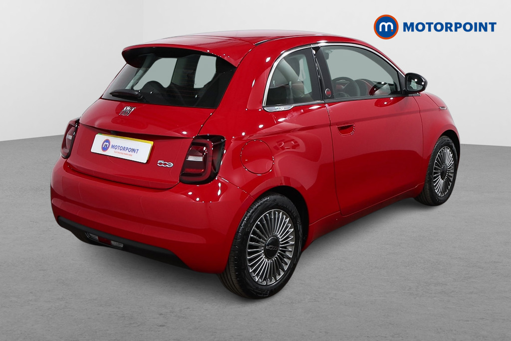 Fiat 500 RED Automatic Electric Hatchback - Stock Number (1554194) - Drivers side rear corner
