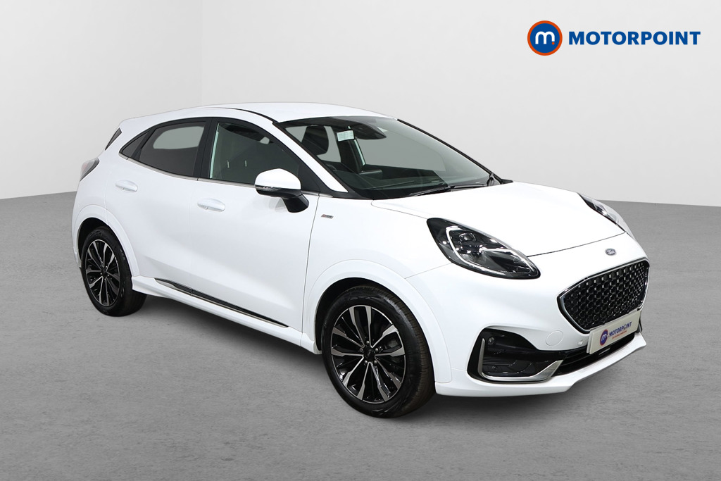 Ford Puma St-Line Vignale Manual Petrol-Electric Hybrid SUV - Stock Number (1554262) - Drivers side front corner