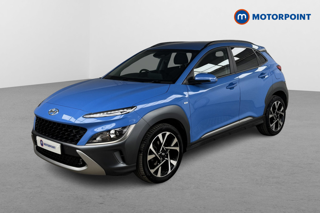 Hyundai Kona Premium Manual Petrol-Electric Hybrid SUV - Stock Number (1553079) - Passenger side front corner