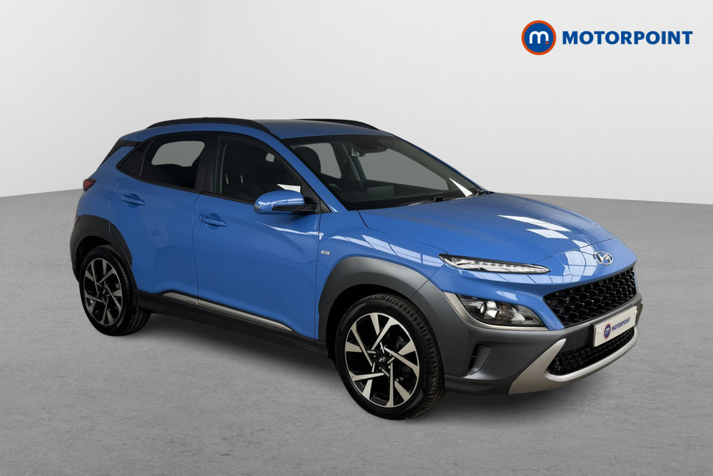 Hyundai Kona Premium Manual Petrol-Electric Hybrid SUV - Stock Number (1553079) - Drivers side front corner
