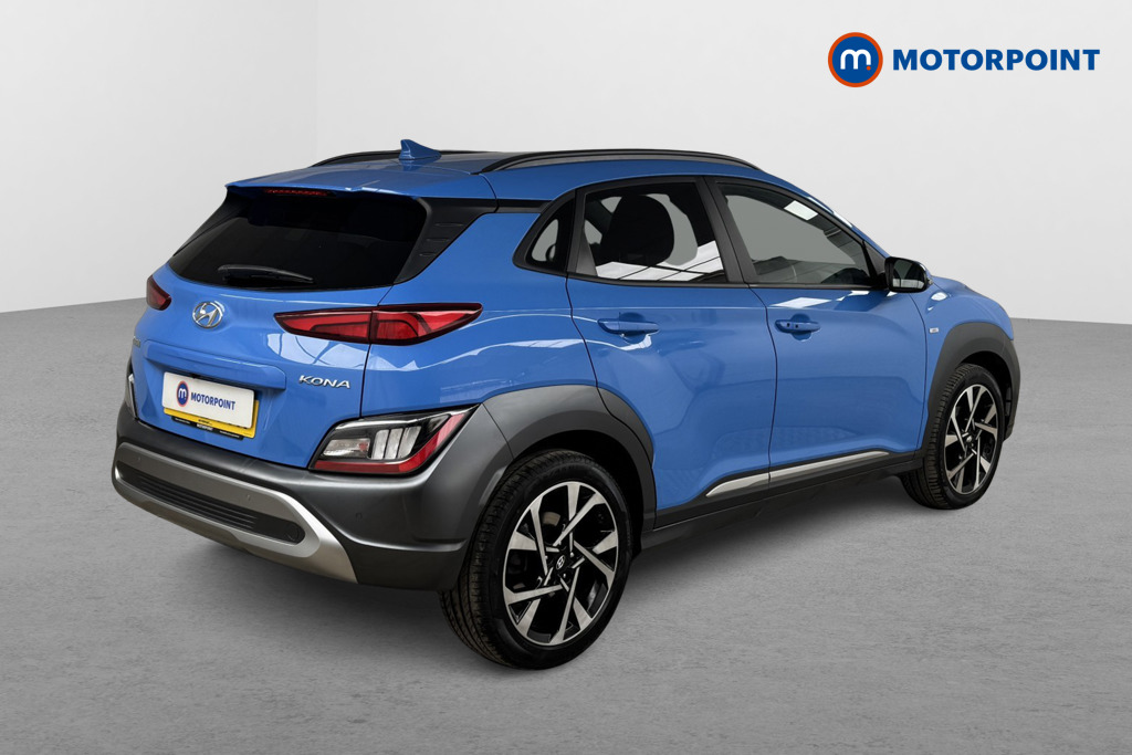 Hyundai Kona Premium Manual Petrol-Electric Hybrid SUV - Stock Number (1553079) - Drivers side rear corner