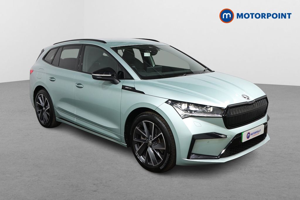 Skoda Enyaq Sportline Plus Automatic Electric SUV - Stock Number (1555613) - Drivers side front corner