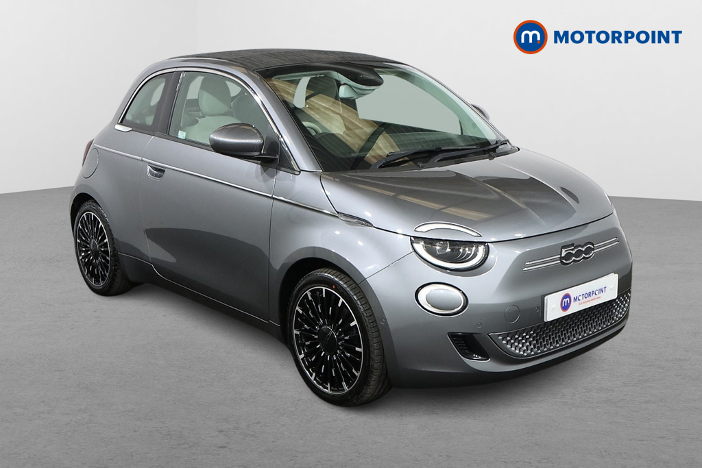 Fiat 500 La Prima Automatic Electric Convertible - Stock Number (1545212) - Drivers side front corner