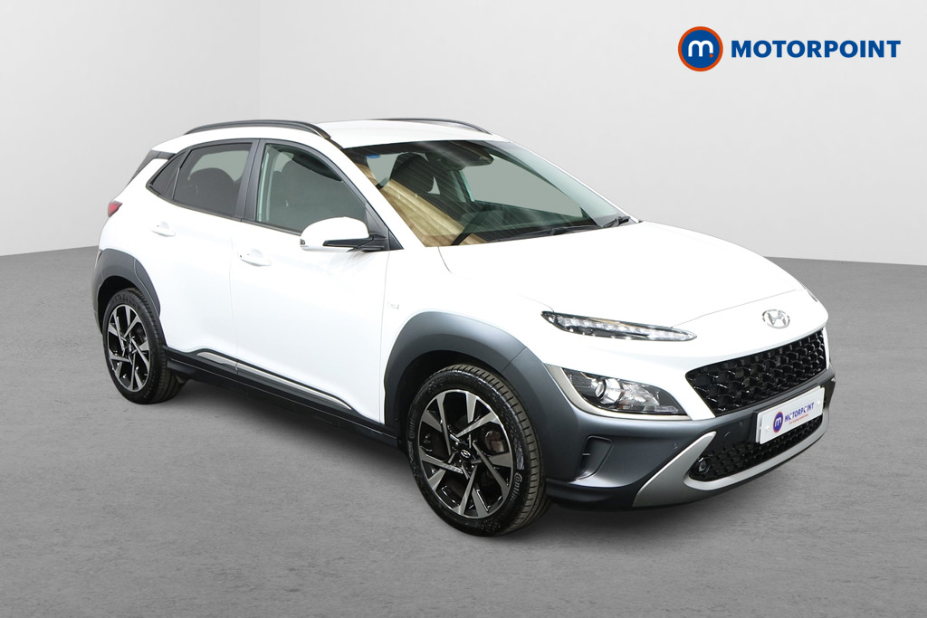 Hyundai Kona Premium Manual Petrol-Electric Hybrid SUV - Stock Number (1551152) - Drivers side front corner