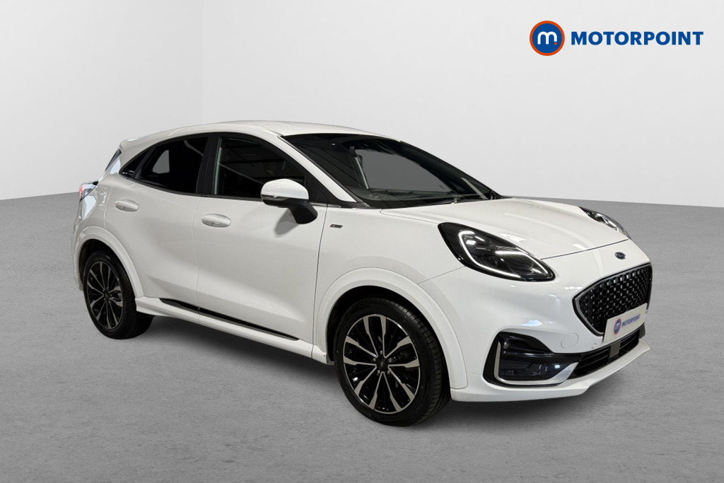 Ford Puma St-Line Vignale Manual Petrol-Electric Hybrid SUV - Stock Number (1552445) - Drivers side front corner