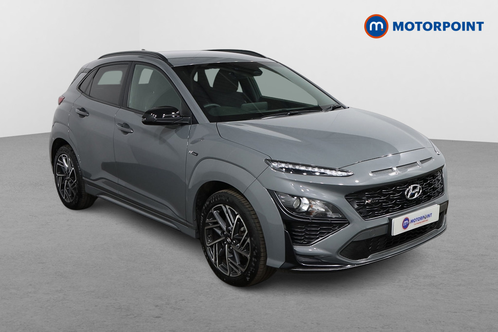 Hyundai Kona N Line Manual Petrol-Electric Hybrid SUV - Stock Number (1553645) - Drivers side front corner