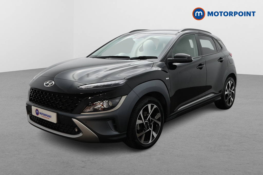 Hyundai Kona Premium Manual Petrol-Electric Hybrid SUV - Stock Number (1554806) - Passenger side front corner