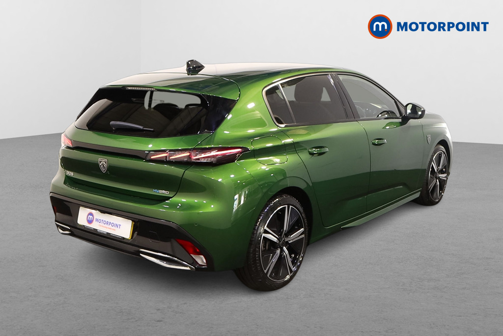 Peugeot 308 GT Automatic Petrol Plug-In Hybrid Hatchback - Stock Number (1556632) - Drivers side rear corner