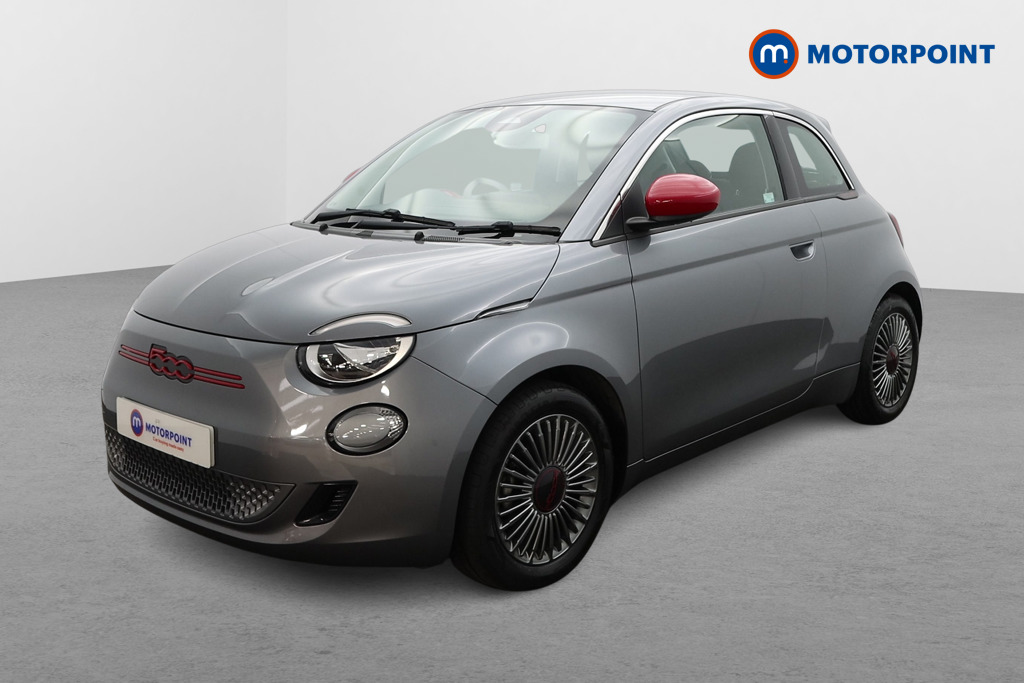 Fiat 500 RED Automatic Electric Hatchback - Stock Number (1553359) - Passenger side front corner