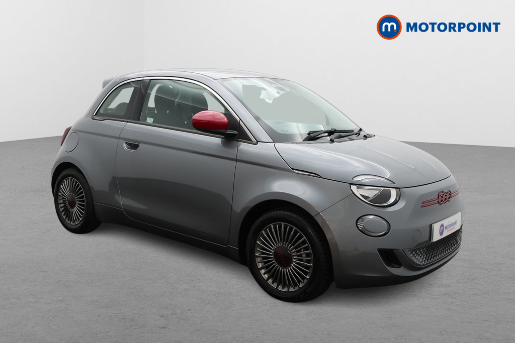 Fiat 500 RED Automatic Electric Hatchback - Stock Number (1553359) - Drivers side front corner
