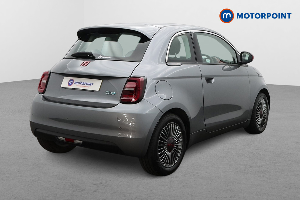 Fiat 500 RED Automatic Electric Hatchback - Stock Number (1553359) - Drivers side rear corner