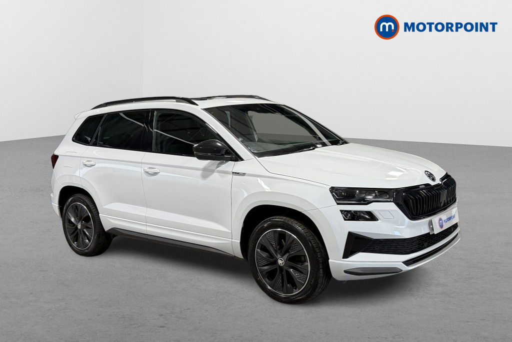 Skoda Karoq Sportline Manual Petrol SUV - Stock Number (1553595) - Drivers side front corner