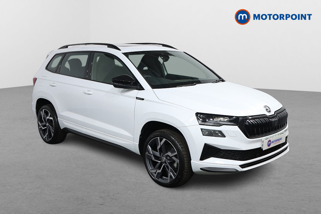 Skoda Karoq Sportline Manual Petrol SUV - Stock Number (1556850) - Drivers side front corner