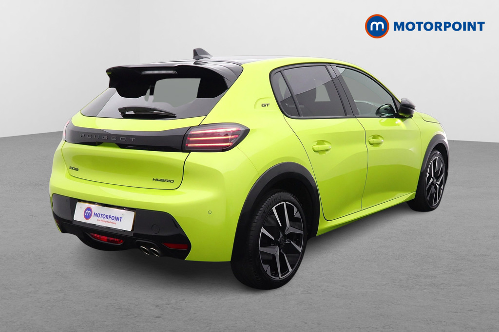 Peugeot 208 GT Automatic Petrol-Electric Hybrid Hatchback - Stock Number (1558670) - Drivers side rear corner