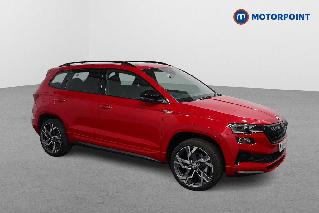 Skoda Karoq Sportline Automatic Petrol SUV - Stock Number (1557421) - Drivers side front corner