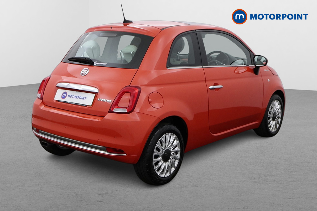 Fiat 500 Dolcevita Manual Petrol-Electric Hybrid Hatchback - Stock Number (1543197) - Drivers side rear corner