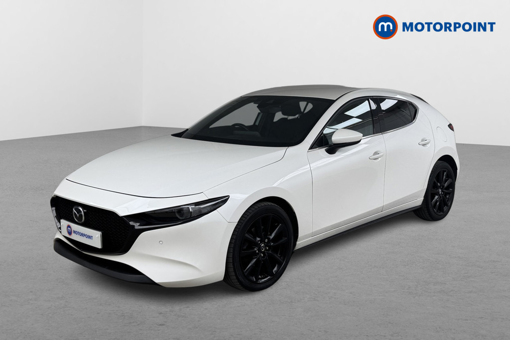 Mazda 3 Sport Lux Manual Petrol-Electric Hybrid Hatchback - Stock Number (1559411) - Passenger side front corner