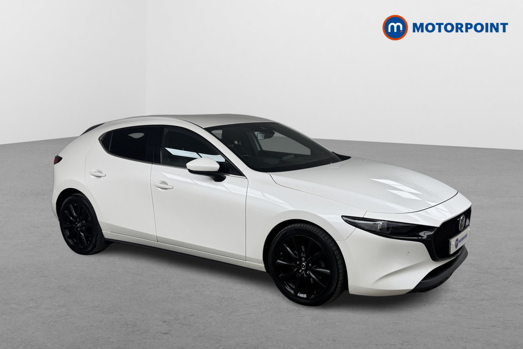 Mazda 3 Sport Lux Manual Petrol-Electric Hybrid Hatchback - Stock Number (1559411) - Drivers side front corner