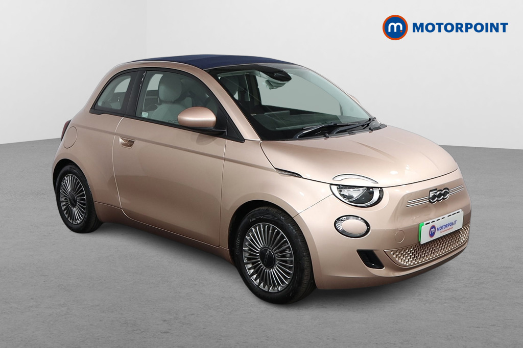 Fiat 500 Icon Automatic Electric Convertible - Stock Number (1559863) - Drivers side front corner