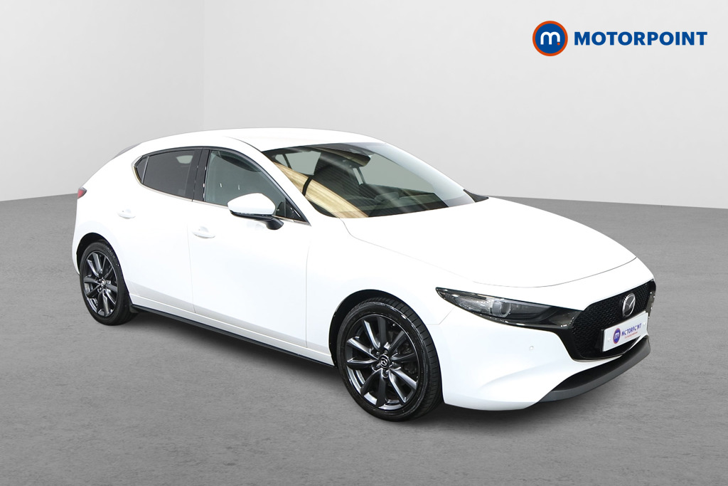 Mazda 3 Sport Lux Manual Petrol-Electric Hybrid Hatchback - Stock Number (1560049) - Drivers side front corner