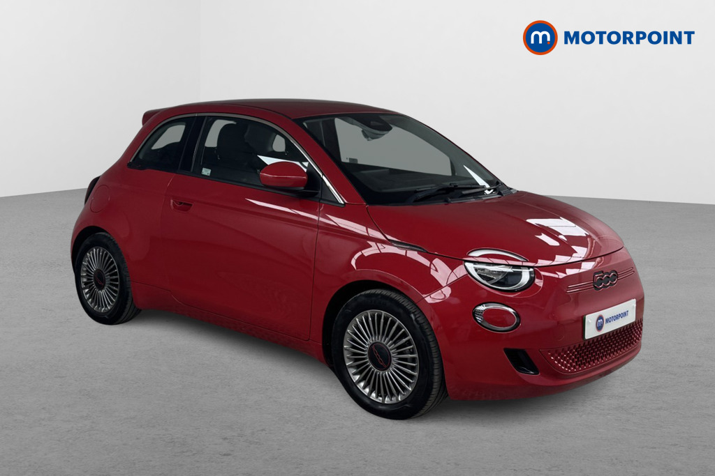 Fiat 500 RED Automatic Electric Hatchback - Stock Number (1559862) - Drivers side front corner
