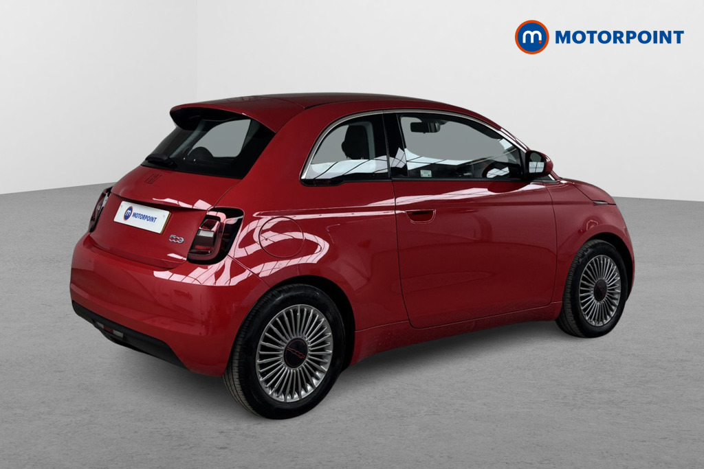 Fiat 500 RED Automatic Electric Hatchback - Stock Number (1559862) - Drivers side rear corner