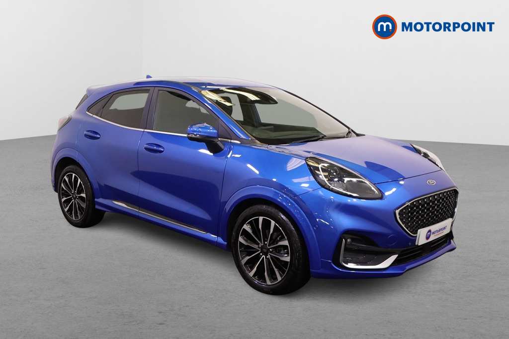 Ford Puma St-Line Vignale Manual Petrol-Electric Hybrid SUV - Stock Number (1525541) - Drivers side front corner