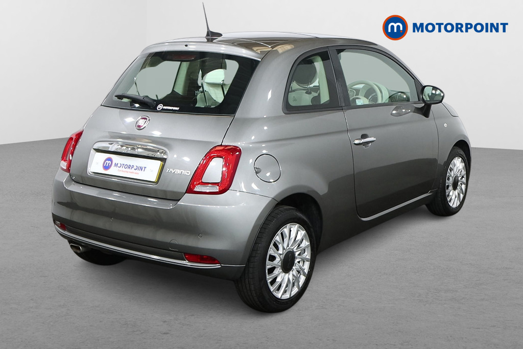 Fiat 500 Lounge Manual Petrol-Electric Hybrid Hatchback - Stock Number (1557589) - Drivers side rear corner
