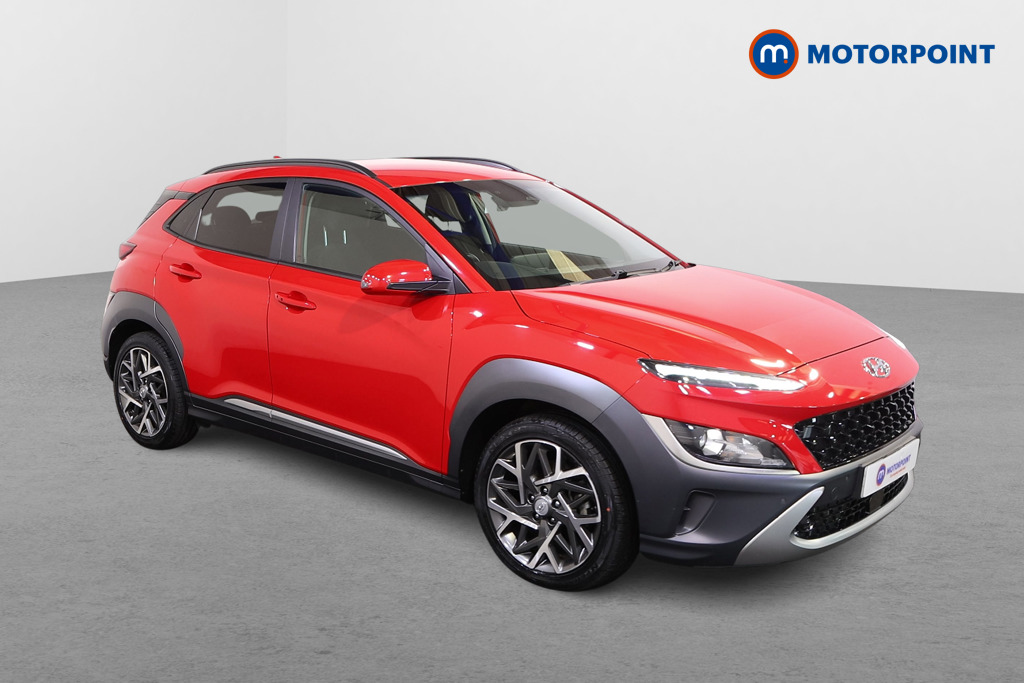 Hyundai Kona Premium Automatic Petrol-Electric Hybrid SUV - Stock Number (1558152) - Drivers side front corner