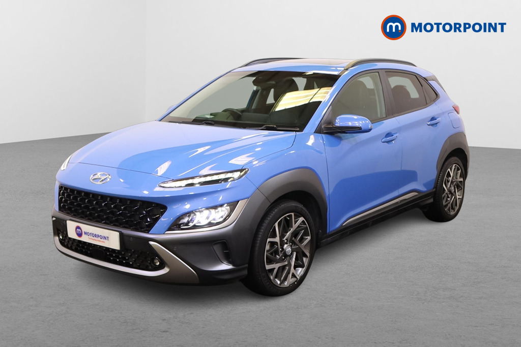 Hyundai Kona Ultimate Automatic Petrol-Electric Hybrid SUV - Stock Number (1563414) - Passenger side front corner
