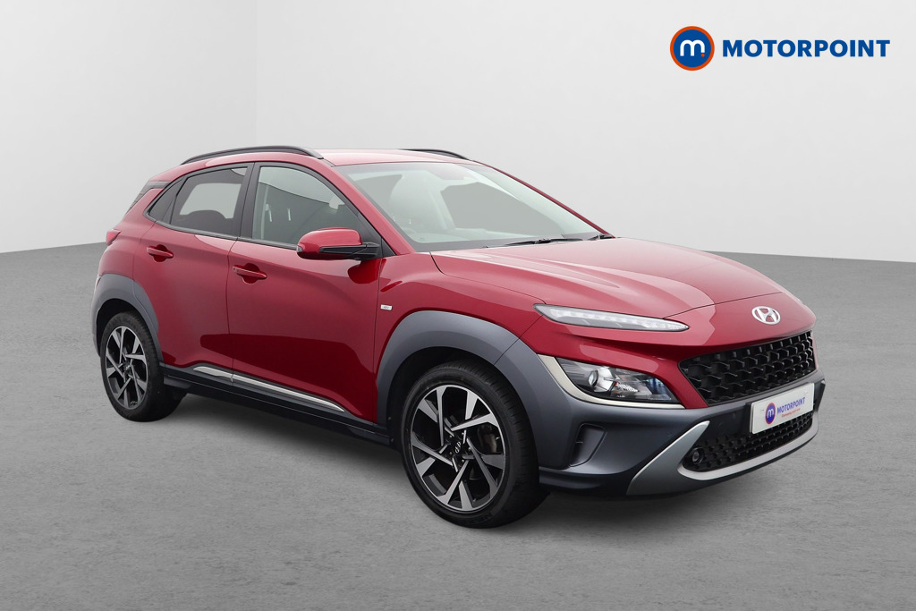 Hyundai Kona Premium Manual Petrol-Electric Hybrid SUV - Stock Number (1556922) - Drivers side front corner