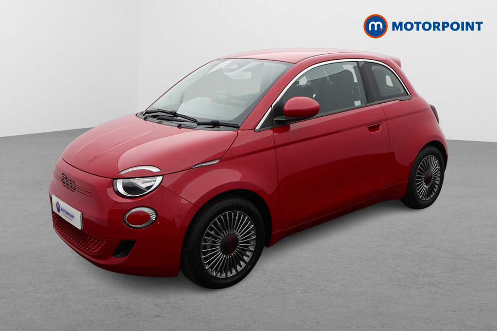 Fiat 500 RED Automatic Electric Hatchback - Stock Number (1563236) - Passenger side front corner