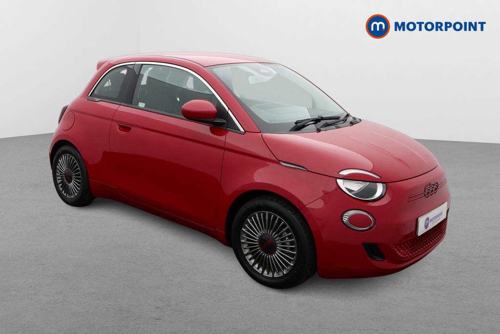Fiat 500 RED Automatic Electric Hatchback - Stock Number (1563236) - Drivers side front corner