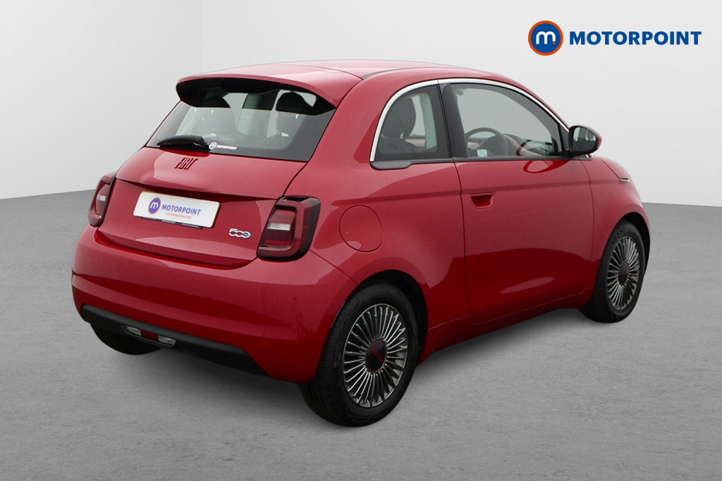 Fiat 500 RED Automatic Electric Hatchback - Stock Number (1563236) - Drivers side rear corner