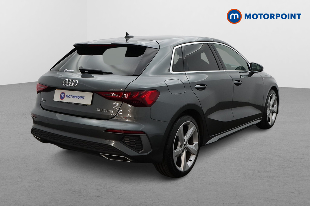 Audi A3 S Line Manual Petrol Hatchback - Stock Number (1563283) - Drivers side rear corner