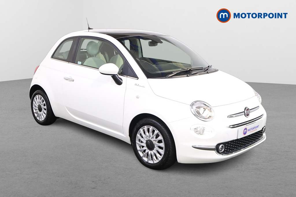 Fiat 500 Dolcevita Manual Petrol-Electric Hybrid Hatchback - Stock Number (1565577) - Drivers side front corner