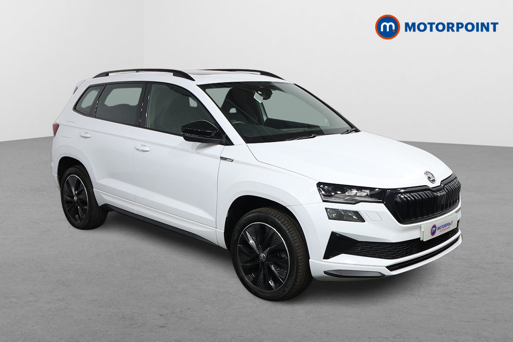 Skoda Karoq Sportline Automatic Petrol SUV - Stock Number (1567929) - Drivers side front corner