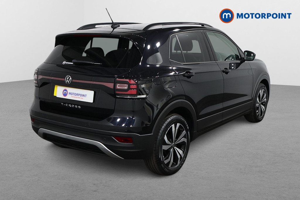 Volkswagen T-Cross Black Edition Manual Petrol SUV - Stock Number (1567507) - Drivers side rear corner