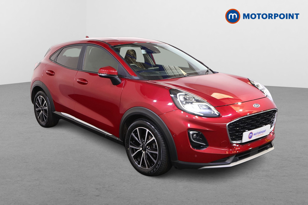 Ford Puma Titanium Manual Petrol-Electric Hybrid SUV - Stock Number (1565450) - Drivers side front corner